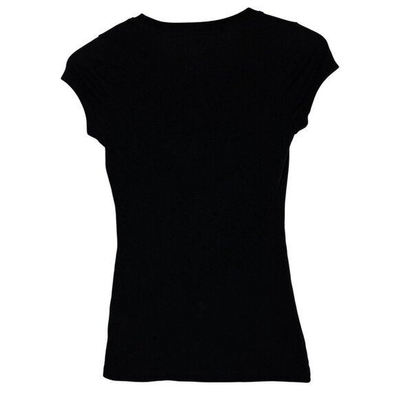 Wound Up Graphic Tee Your Opinion Matters Just Not To Me XS Black Fitted Stretch - Picture 6 of 7